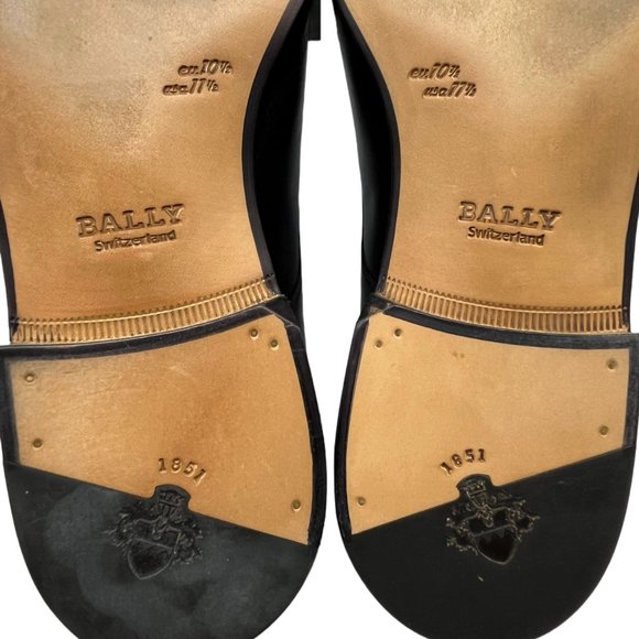 Bally Men\'s Leather Oxford Derby Dress Shoes in Black Leather US 11.5 main image 12